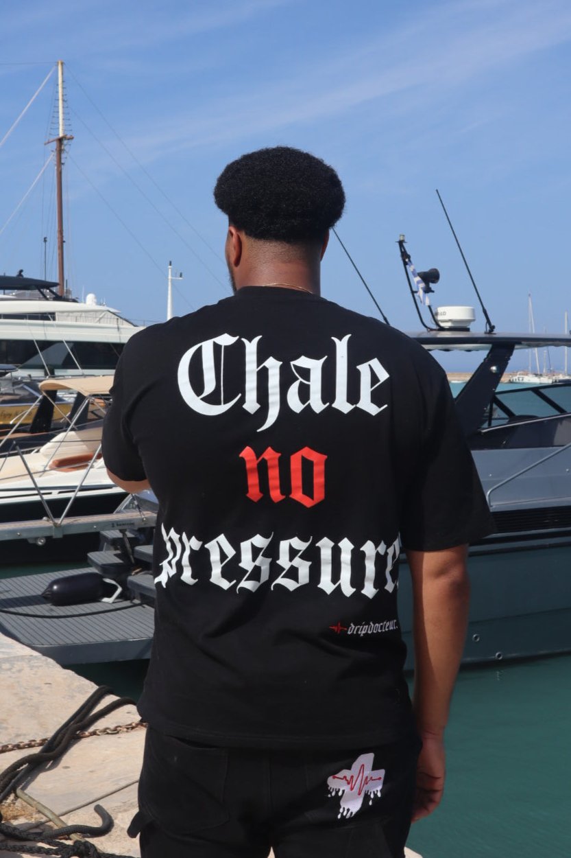 T-shirt - Chale No Pressure - Black