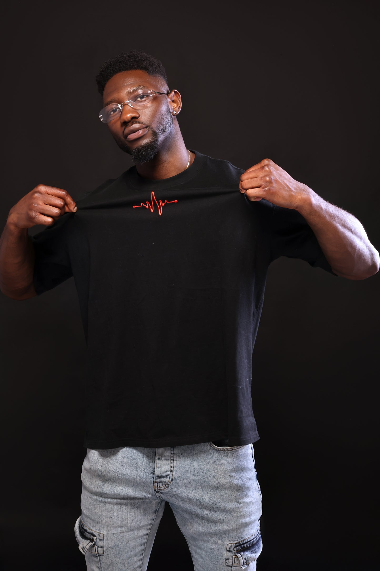 T-shirt - 'DA Bi B3 BA' - Black