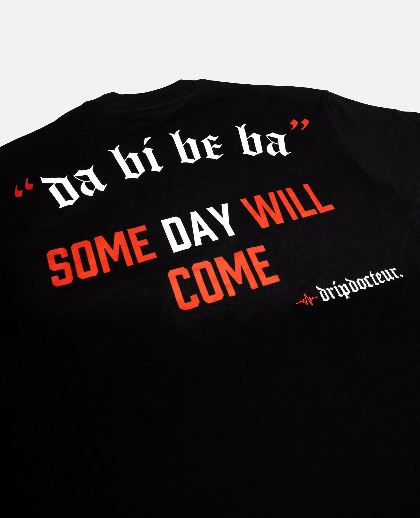 T-shirt - 'DA Bi B3 BA' - Black