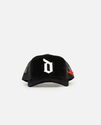 Trucker Hat - Suede - All Black