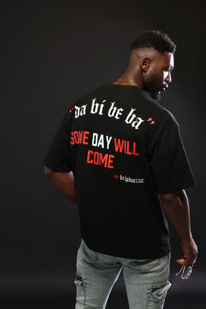 T-shirt - 'DA Bi B3 BA' - Black